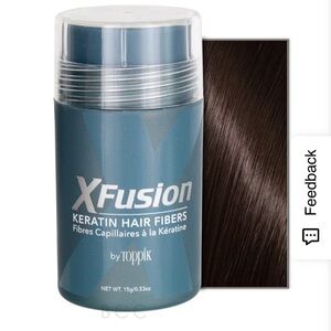 XFusion Keratin Hair Fibers by Toppik - Dark Brown Level 3  *OPENED*